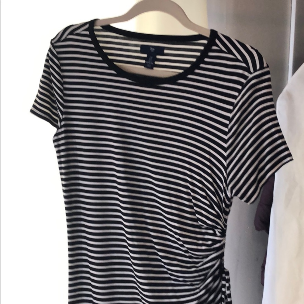 Madi T-shirt dress with sinching